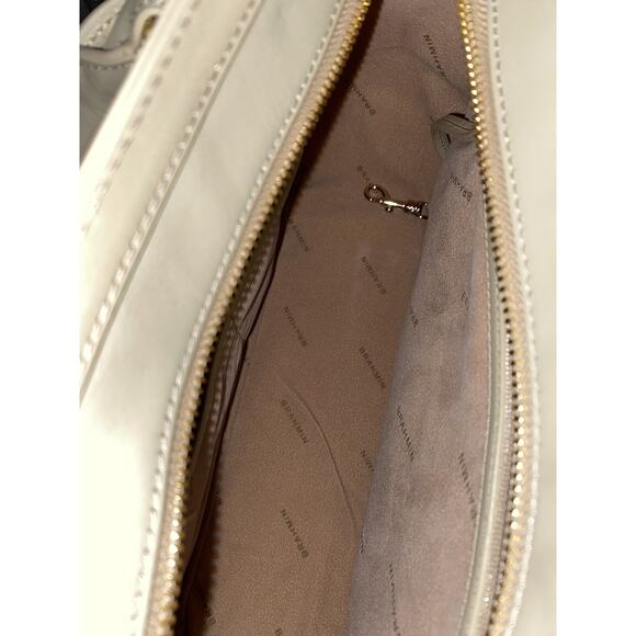 NWT Brahmin Raelynn Satchel Sand Leather Beige gray bag B000507 - Picture 10 of 10